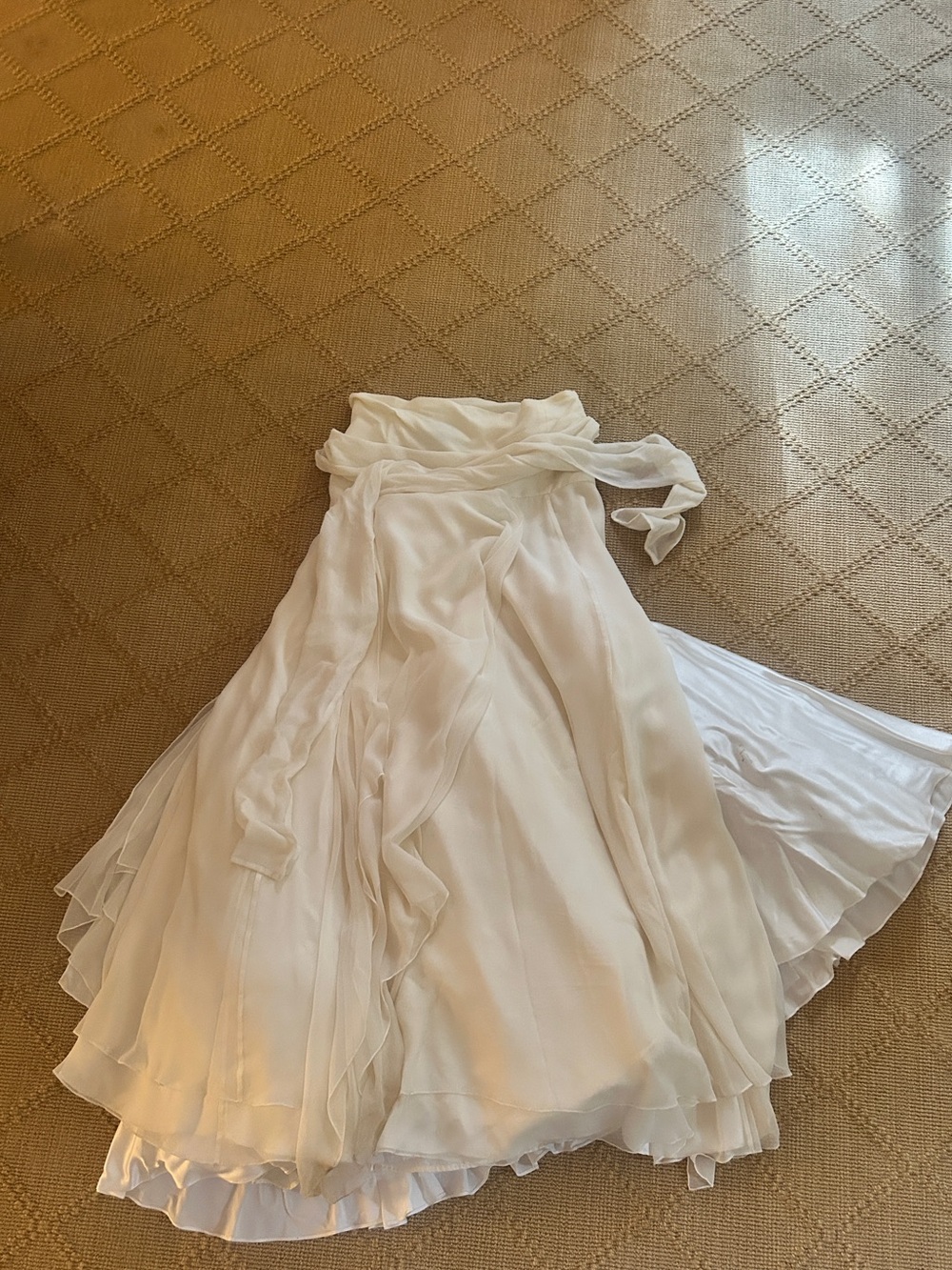Morgane Le Fay Cream Silk-Blend wedding dress